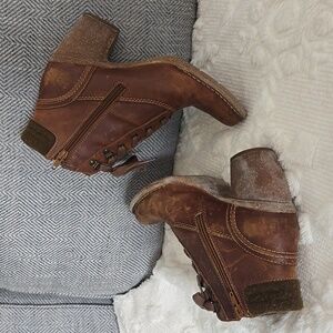 Clark's leather boots